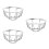 3Pcs Iron Guard Cover Explosionproof Wire Protector Silver 5