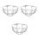 3Pcs Iron Guard Cover Explosionproof Wire Protector Silver 7