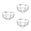 3Pcs Iron Guard Cover Explosionproof Wire Protector Silver 6