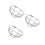 3Pcs Iron Guard Cover Explosionproof Wire Protector Silver 10