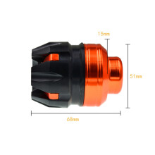 2Pièces Crash Sliders Moto En Alliage Aluminium Bleu Résistant