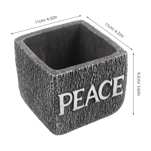 1Pot De Béton Décoratif Pour , Plante Succulente 1