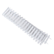 2Pcs White Mini Wood Fence for Courtyard and Micro Landscape DIY Decor