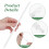 2Sets White Plastic Blind Stick with Hooks for Home Curtain Pull Rods 6