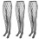 3Pièces Collants Résille Asymétriques Élégants 6