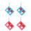 4Paires D'oreille Créatifs Style Plaque Médecine 3