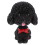 5Pièces Figurine Chiot Résine Noire Décoration Intérieure 8