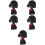 5Pièces Figurine Chiot Résine Noire Décoration Intérieure 3