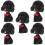 5Pièces Figurine Chiot Résine Noire Décoration Intérieure 7