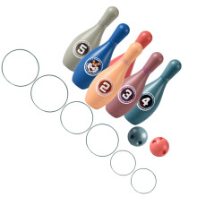 4Sets Kids Bowling Set ABS Indoor Toy Assorted Color Motor Skill Game