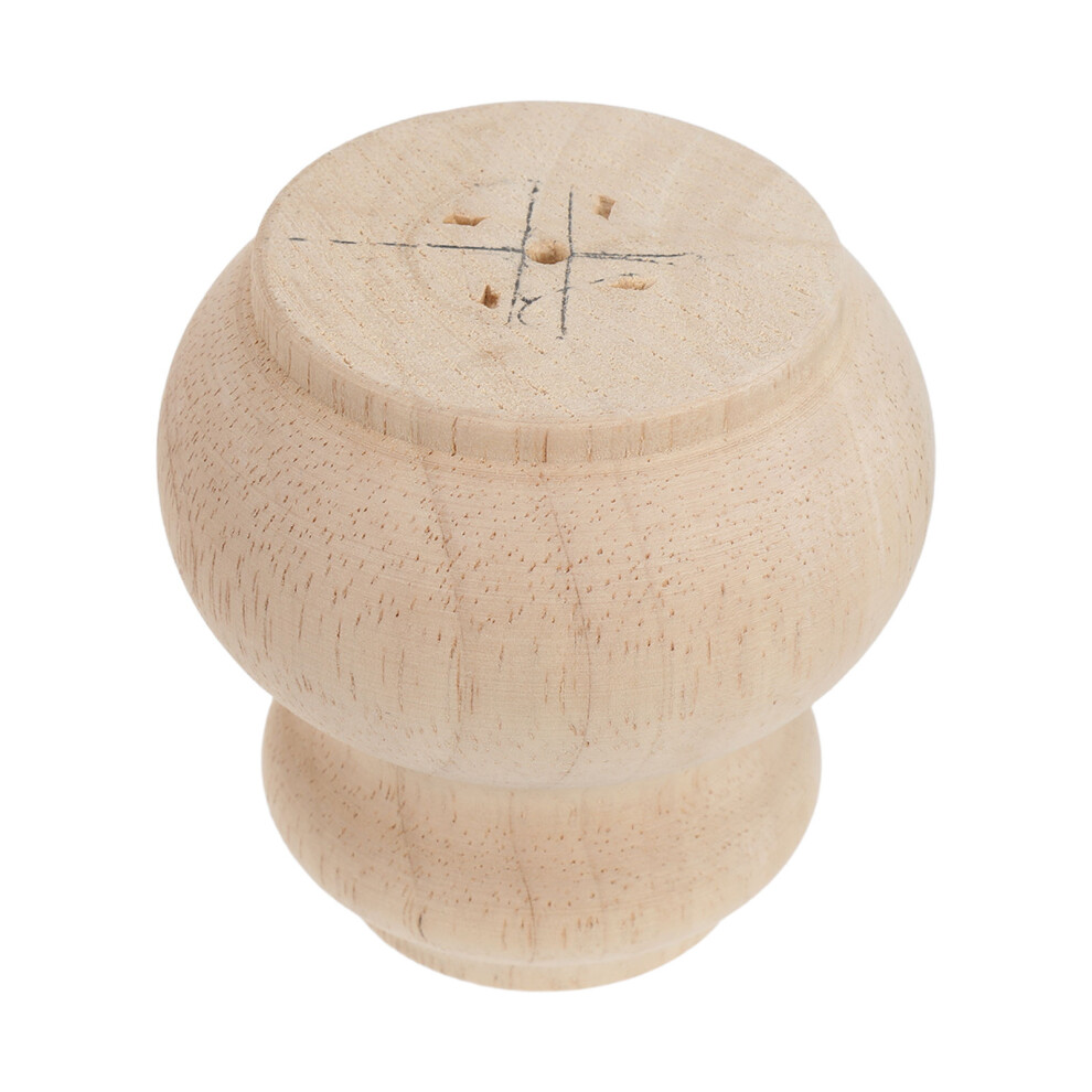 Photos - Other Furniture 2Pcs Khaki Wood Sofa Legs Round Solid Furniture Feet for Couch Tables