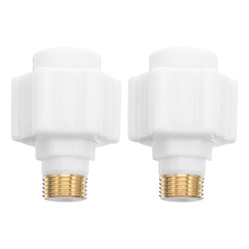 6Pcs White Electric Wall Heater Parts Copper Threaded Interface
