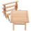 4Sets Wooden Puzzle Toy DIY Assembly Beige Table and Stools Model 1
