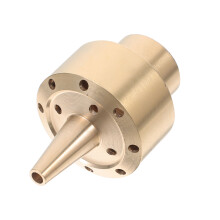 4Pcs Brass Fountain Nozzle for Pond, Decorative Golden Water Spray