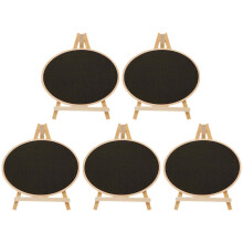 15Pcs Boxwood Mini Chalkboards for Tabletop Memo and Bar Use