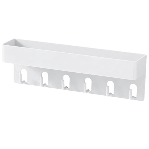 3Sets Multi-Functional White Wall Key Holder Rack with Strong Adhesive 1