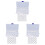 3Pcs Transparent Eye Lens Storage Case With Tweezer 2