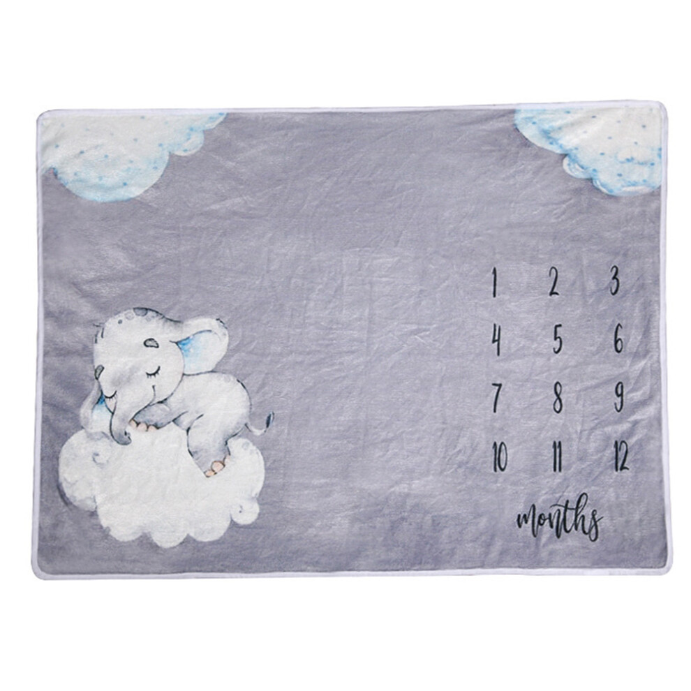 3Pcs Newborn Memory Blanket Baby Monthly Photo Prop Light Aboofan