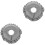 2Pcs Reusable Cotton Massage Pillows Grey Face Cushions for Spa Use 5