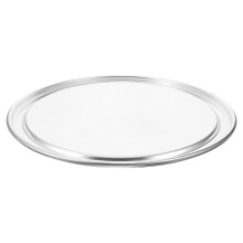 2Pcs Metal Pizza Pan Lid Silver Non-Stick for Home Oven Use
