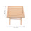 4Sets Wooden Puzzle Toy DIY Assembly Beige Table and Stools Model 11