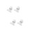 40Pcs Transparent Manicure Shaping Clips Durable Plastic Nail Fixation 7