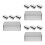 12Pcs Classic Silver Rectangular Tinplate Storage Box for Food Snacks 4