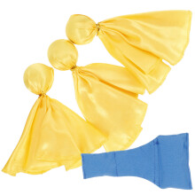 2Sets Small Football Penalty Flags and Bean Bags for Sport Referees