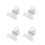 40Pcs Transparent Manicure Shaping Clips Durable Plastic Nail Fixation 5