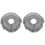 2Pcs Reusable Cotton Massage Pillows Grey Face Cushions for Spa Use 4