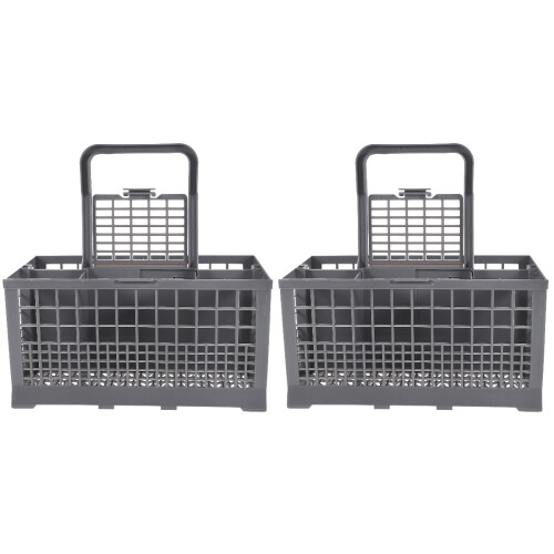 2Pcs Dishwasher Basket ABS Multipurpose Small Storage with Drain Holes 2