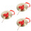 3Sets Sturdy Copper Gong with Mallet Golden Handheld Percussion Toy 5