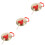 3Sets Sturdy Copper Gong with Mallet Golden Handheld Percussion Toy 4