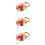 3Sets Sturdy Copper Gong with Mallet Golden Handheld Percussion Toy 7