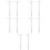 10 Pcs Supplies Plastic Student Ruler Square White 5