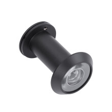3Pcs Black Door Mirror Anti Peeping Cat Eye 200 Degree Wide Angle Lens