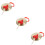 3Sets Sturdy Copper Gong with Mallet Golden Handheld Percussion Toy 8