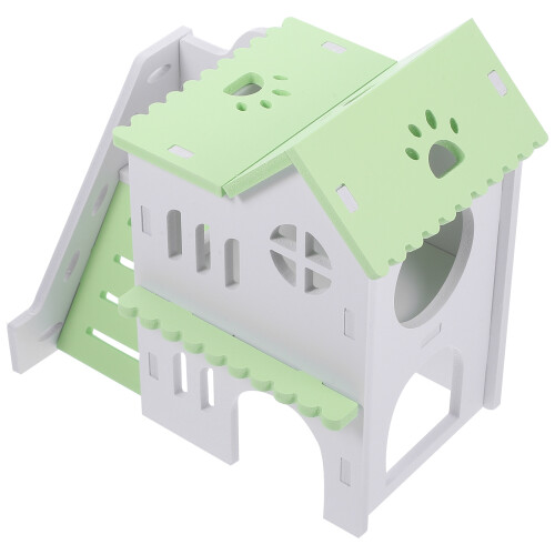 2Pcs Practical PVC Hamster Houses Decorative Hideouts for Small Pets 1