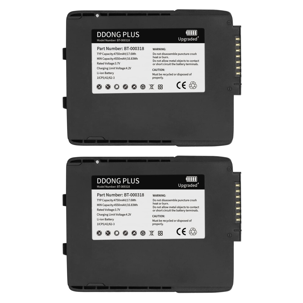 2Pcs Bt000318 Battery Replacement For Zebra Tc77 Tc75, Upgraded Capacity, Longlasting Power 9044945412116