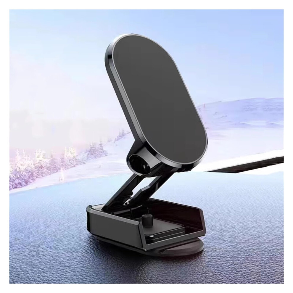 Car Phone Holder Magnetic Folding Bracket With 360 Rotation Foldable Dashboard Mount Adjustable Height 9455672865661