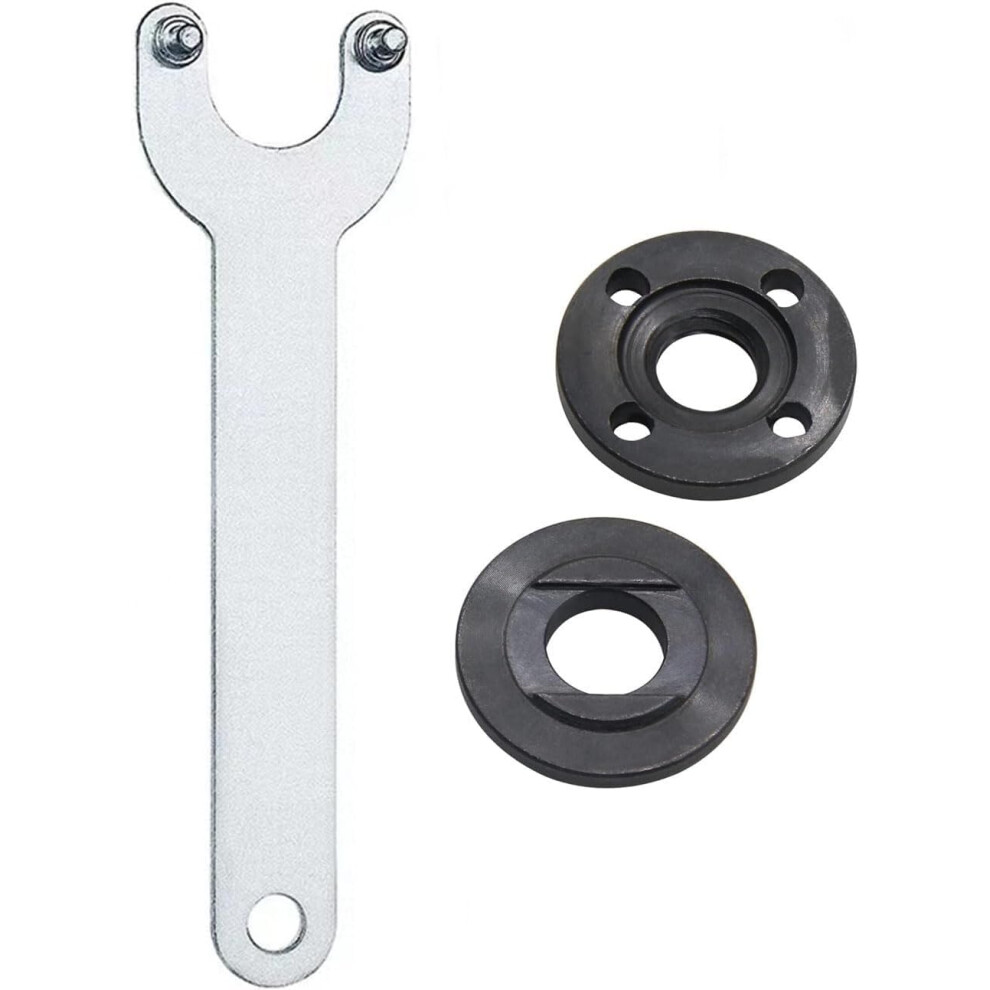Angle Grinder Flange Nut And Wrench Set, 5/811 Lock Nut For 4.5' And 5' Grinders, For Makita 9174973513186