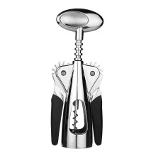 Stainless Steel Wine Bottle Opener with EffortSaving Lever Wing Corkscrew