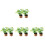 8Pcs Tiny Artificial Miniature Plants Lightweight Mini Toy Decorations 3