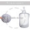 2 PCS Collapsible Laundry Basket Hanging Hamper with Handle, Foldable Mesh for Dorm Bathroom Storage Gray 5