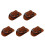 5St Western Stijl Cowboy Hoeden Auto Accessoires Polyester Multikleur 4