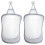 2 PCS Collapsible Laundry Basket Hanging Hamper with Handle, Foldable Mesh for Dorm Bathroom Storage Gray 1