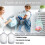 2 PCS Collapsible Laundry Basket Hanging Hamper with Handle, Foldable Mesh for Dorm Bathroom Storage Gray 3