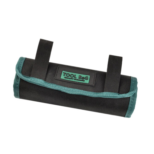 Tool Roll Bag Canvas Drill Bit Organizer for Electricians DIY Small Tools Durable Storage Pouch