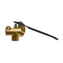 Commercial 1/4 Inch Carpet Extractor Wand Valve 1200 PSI Brass Steel Handle 30 Angled Design