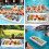 Inflatable Serving Bar Buffet Table with Drain Plug, Keep Drinks IceCold for Pool Parties Outdoor Events 5